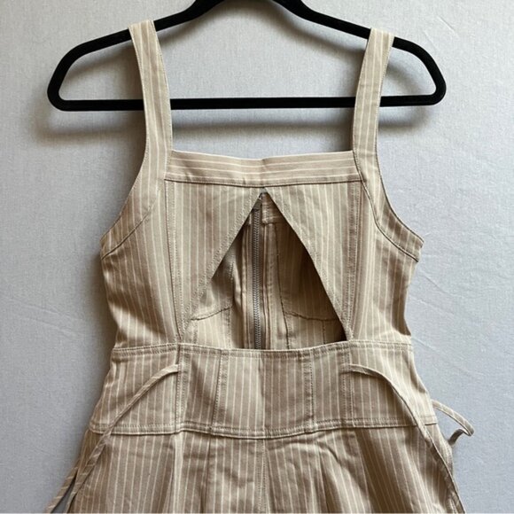Tularosa Revolve Nora Jumpsuit in Almond Stripe Sz S - Picture 7 of 15